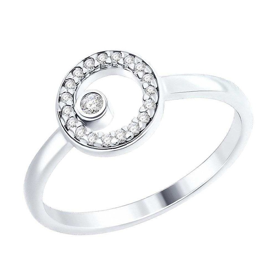 Ringe SOKOLOV Jewelry | Silber Ring Mit Swarovski Zirkonia, Wei