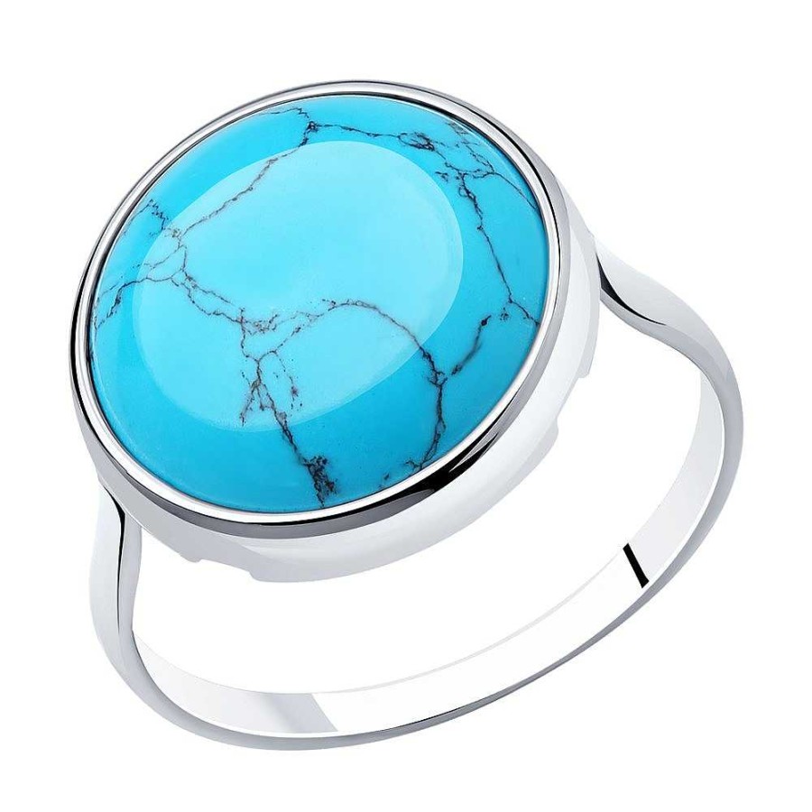 Ringe SOKOLOV Jewelry | Silber Ring Mit T Rkis, Blau