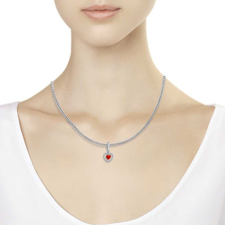 Anh Nger SOKOLOV Jewelry | Silber Anh Nger Mit Emaille, Rot