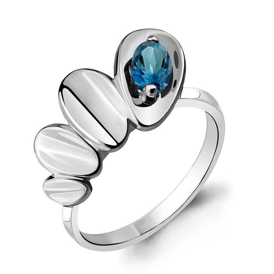 Ringe AQUAMARINE Jewelry | Silber Ring Mit London Blue Topas, Blau