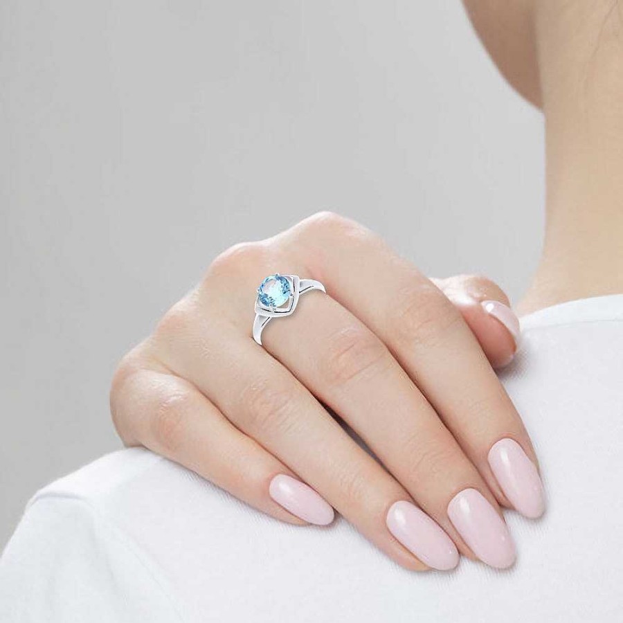 Ringe SOKOLOV Jewelry | Silber Ring Mit Topas, Blau