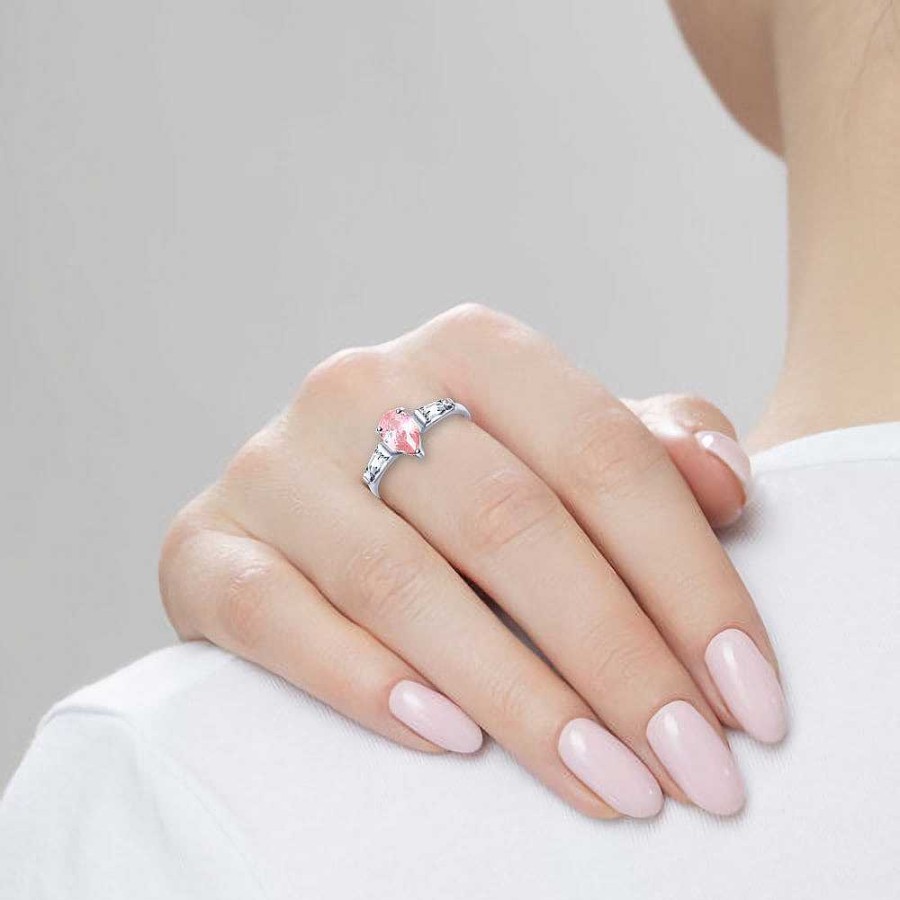 Ringe SOKOLOV Jewelry | Silber Ring Mit Zirkonia, Rosa