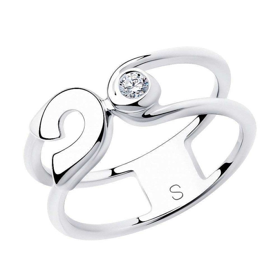 Ringe SOKOLOV Jewelry | Silber Ring Mit Zirkonia, Wei