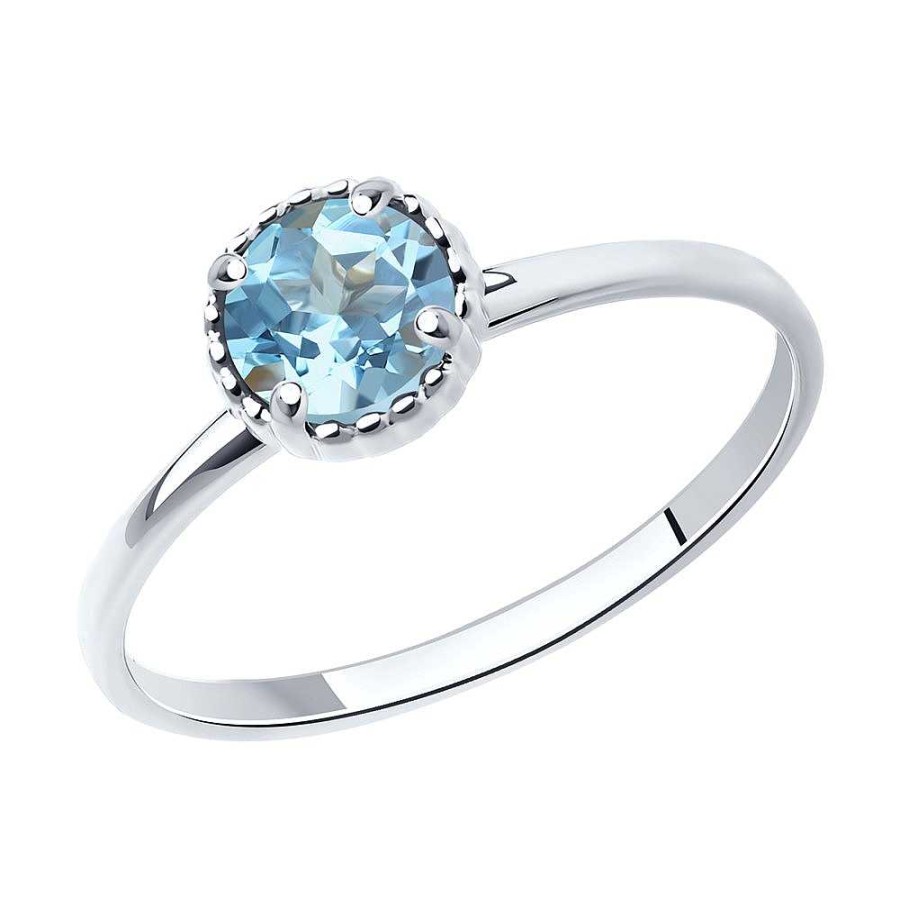 Ringe SOKOLOV Jewelry | Silber Ring Mit Topas, Blau