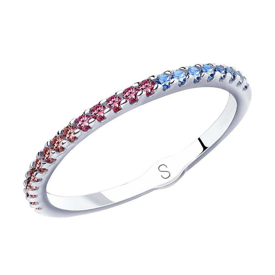 Ringe SOKOLOV Jewelry | Silber Ring Mit Zirkonia, Multicolor