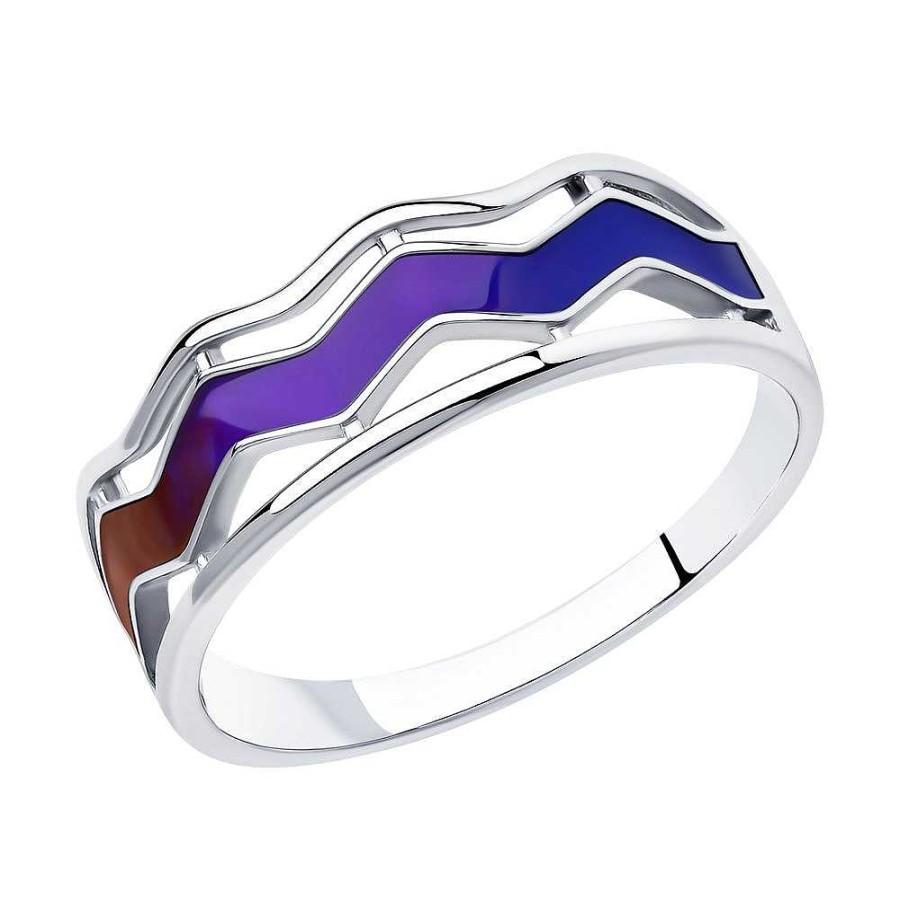 Ringe SOKOLOV Jewelry | Silber Ring Mit Emaille, Multicolor