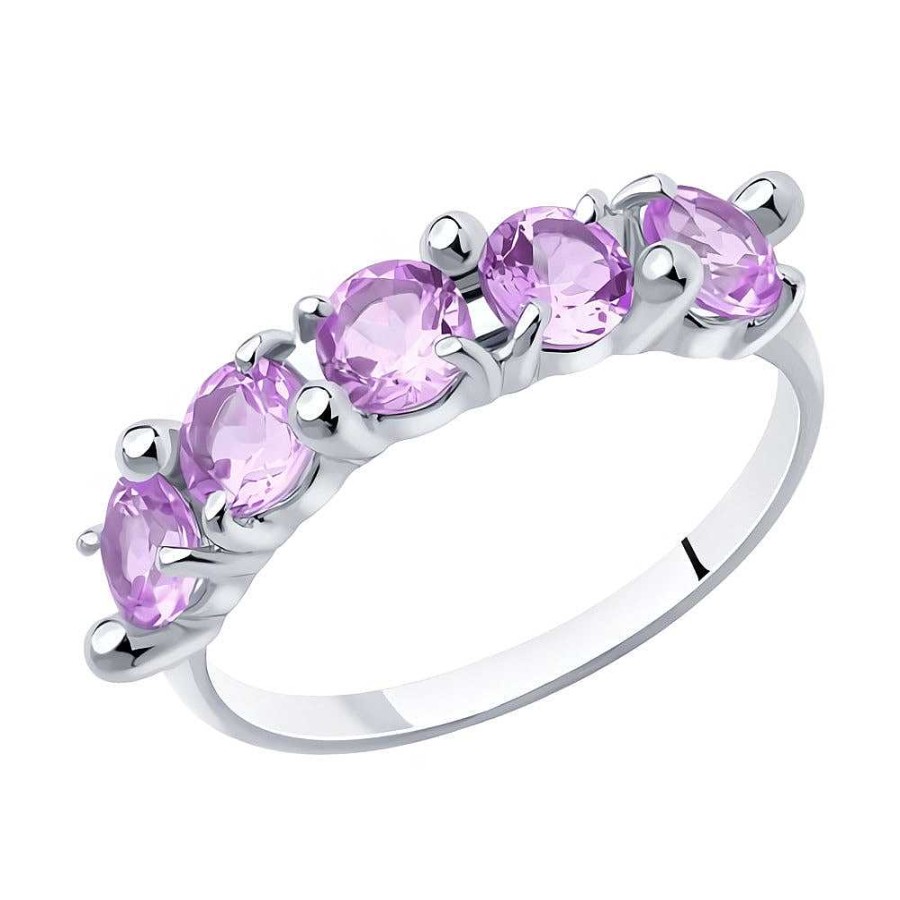 Ringe SOKOLOV Jewelry | Silber Ring Mit Amethyst, Violett