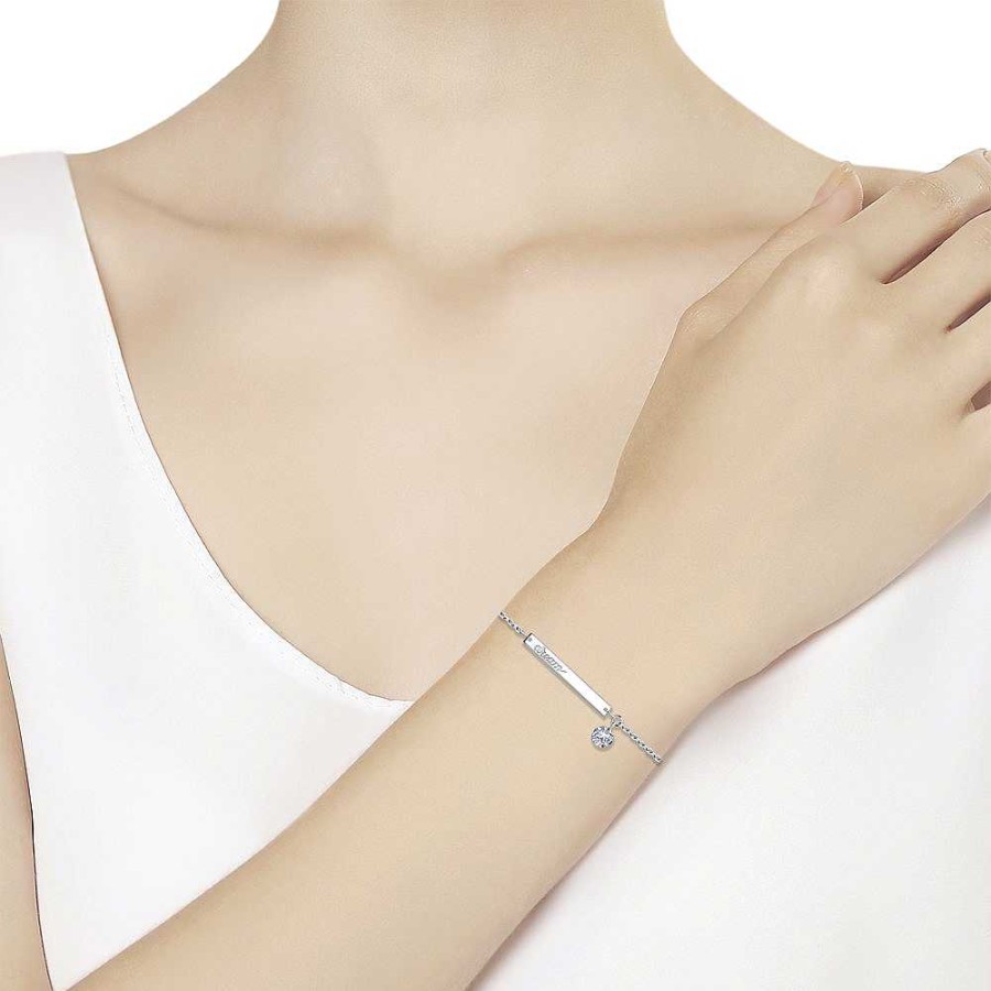 Armb Nder SOKOLOV Jewelry | Silber Armband Mit Zirkonia, Wei