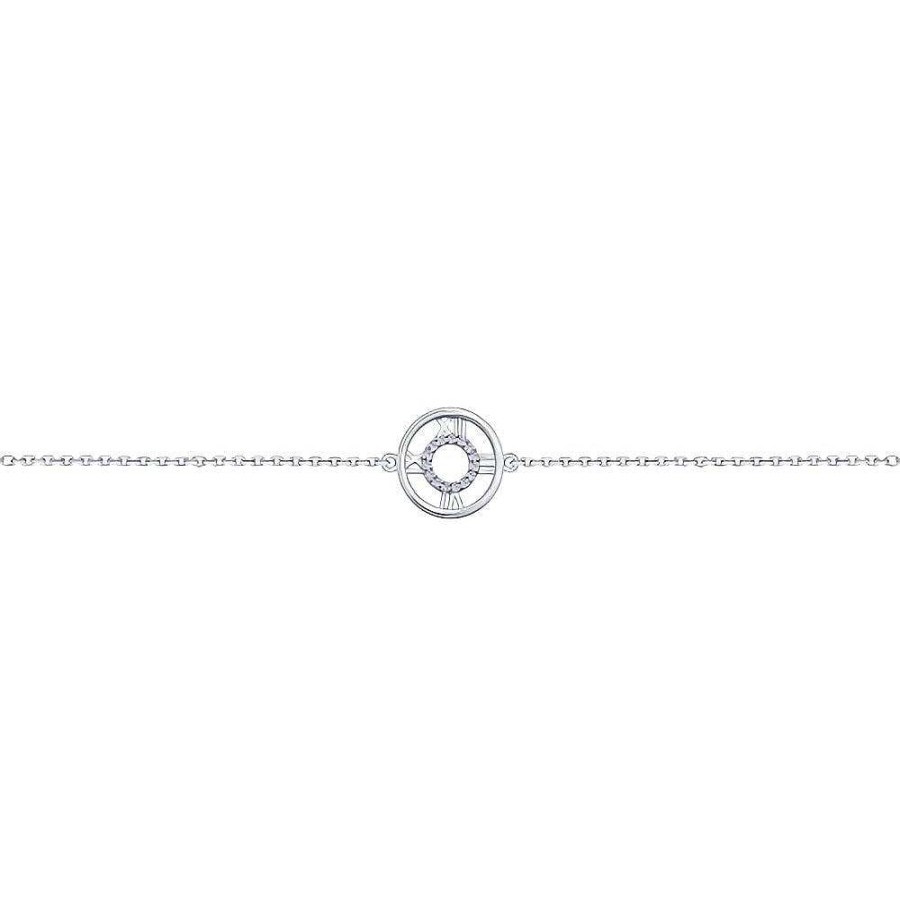 Armb Nder SOKOLOV Jewelry | Silber Armband Mit Swarovski Zirkonia, Wei