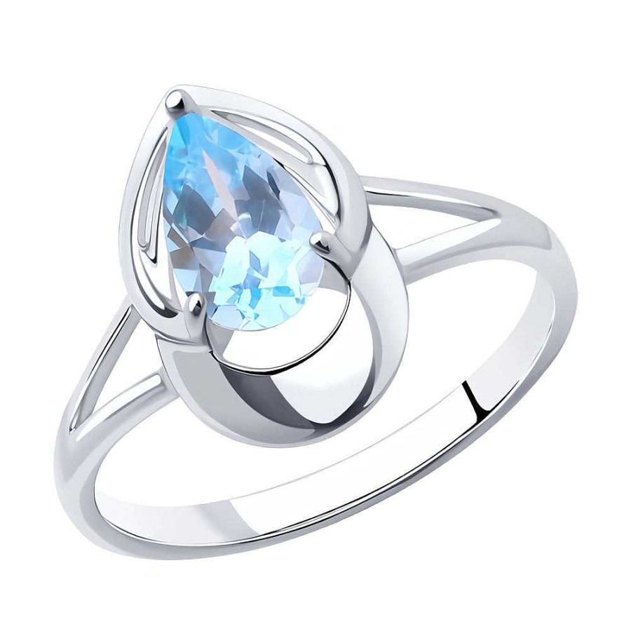 Ringe SOKOLOV Jewelry | Silber Ring Mit Topas, Blau