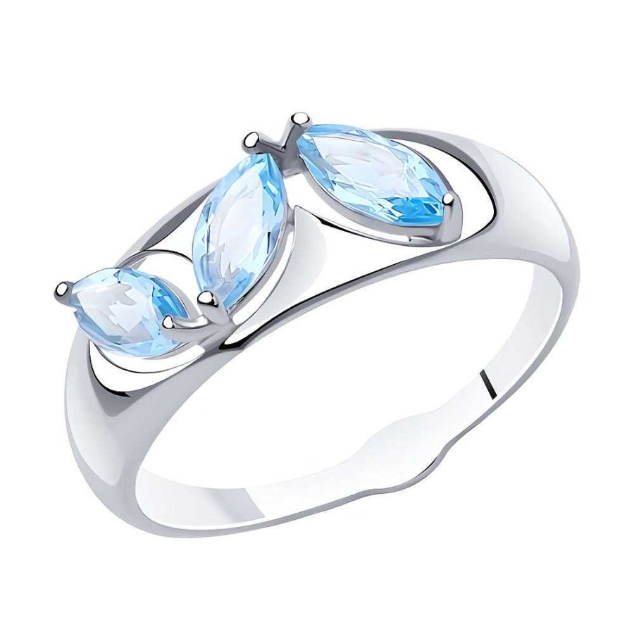 Ringe SOKOLOV Jewelry | Silber Ring Mit Topas, Blau