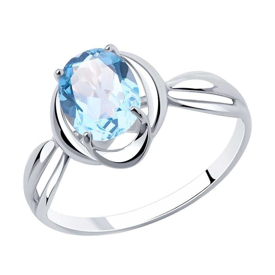 Ringe SOKOLOV Jewelry | Silber Ring Mit Topas, Blau