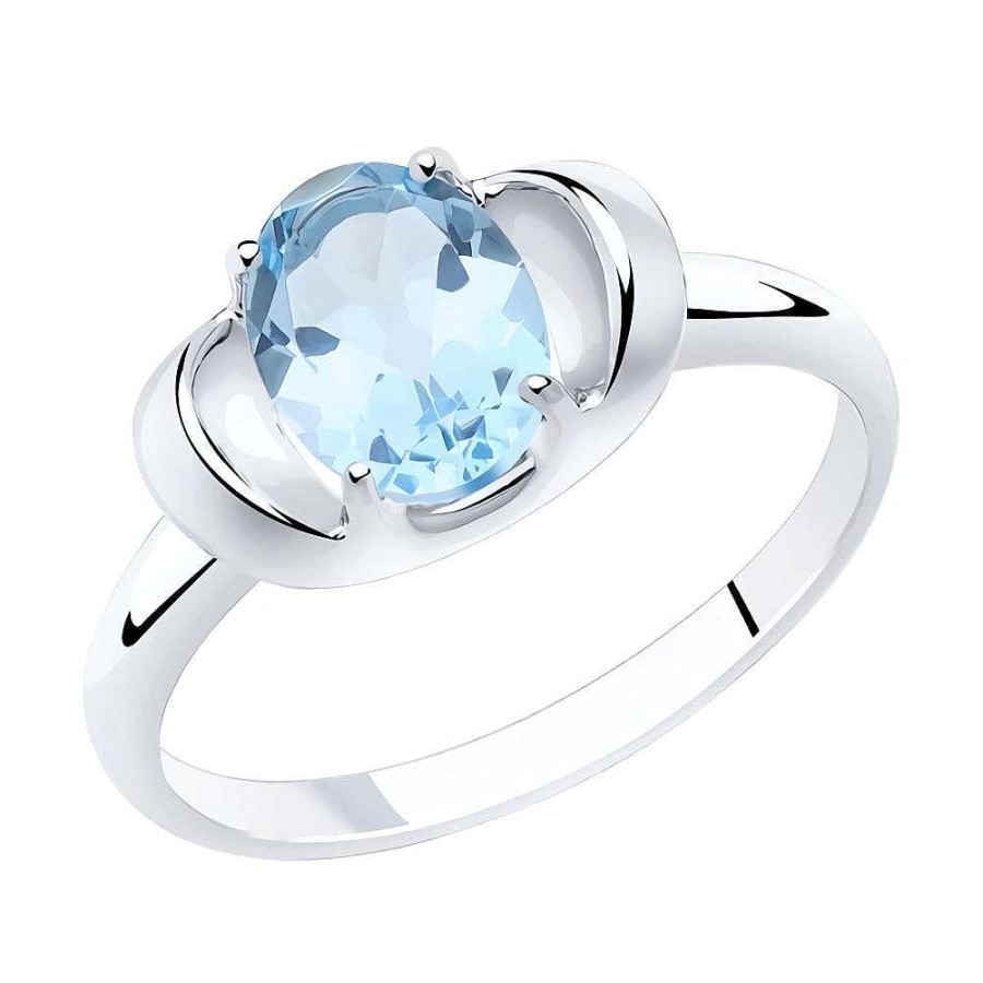 Ringe SOKOLOV Jewelry | Silber Ring Mit Topas, Blau