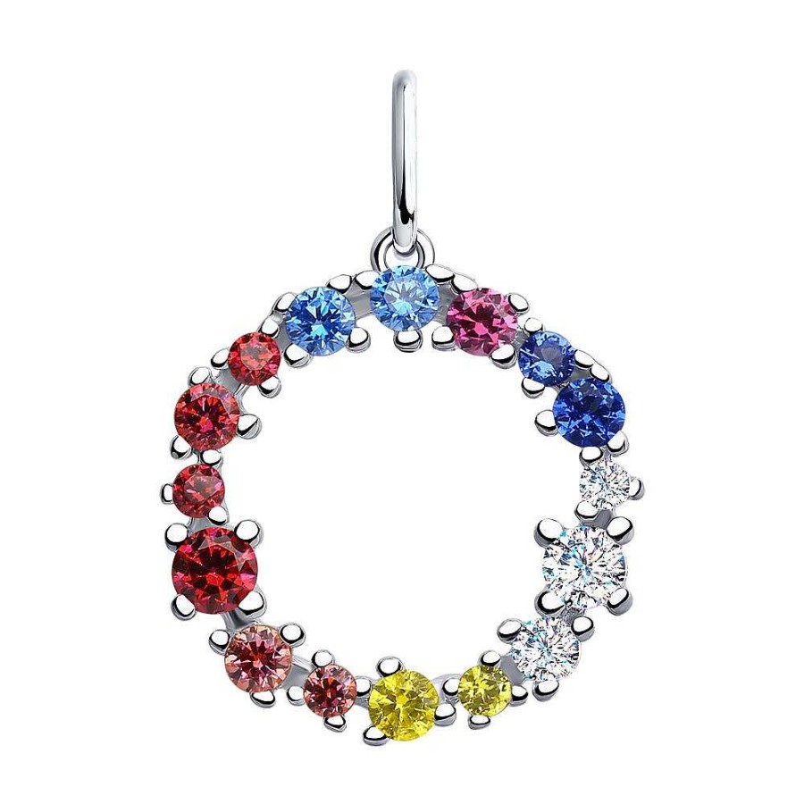 Anh Nger SOKOLOV Jewelry | Silber Anh Nger Mit Zirkonia, Multicolor