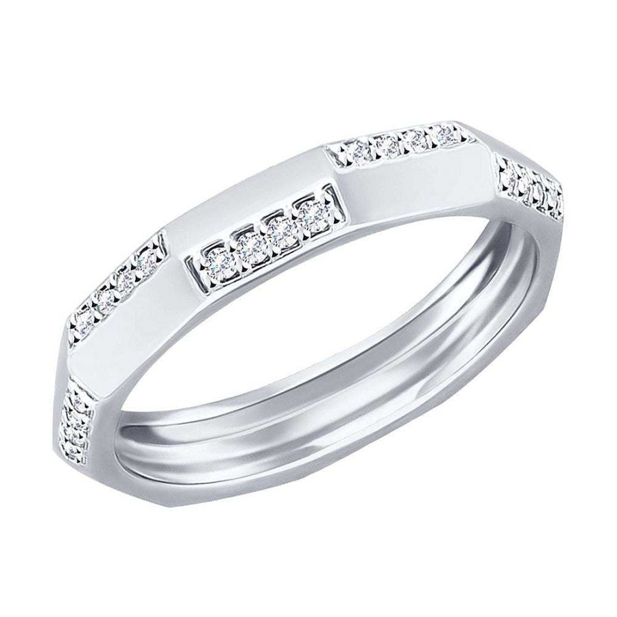 Ringe SOKOLOV Jewelry | Silber Ring Mit Swarovski Zirkonia, Wei