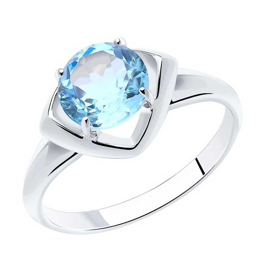 Ringe SOKOLOV Jewelry | Silber Ring Mit Topas, Blau