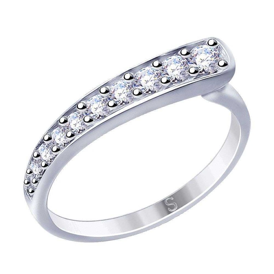 Ringe SOKOLOV Jewelry | Silber Ring Mit Swarovski Zirkonia, Wei