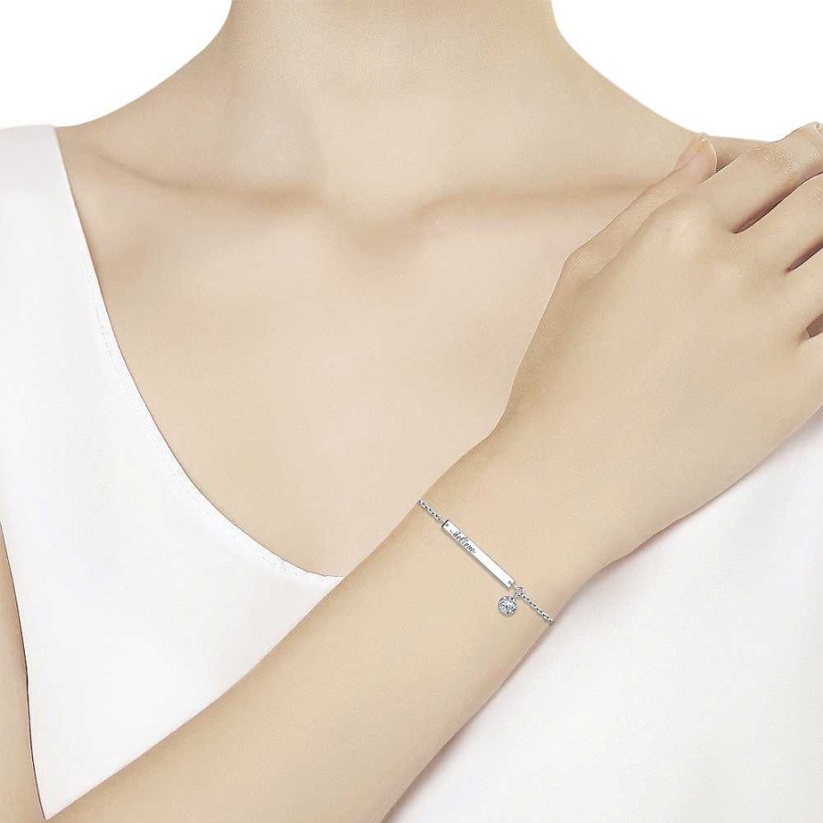 Armb Nder SOKOLOV Jewelry | Silber Armband Mit Zirkonia, Wei