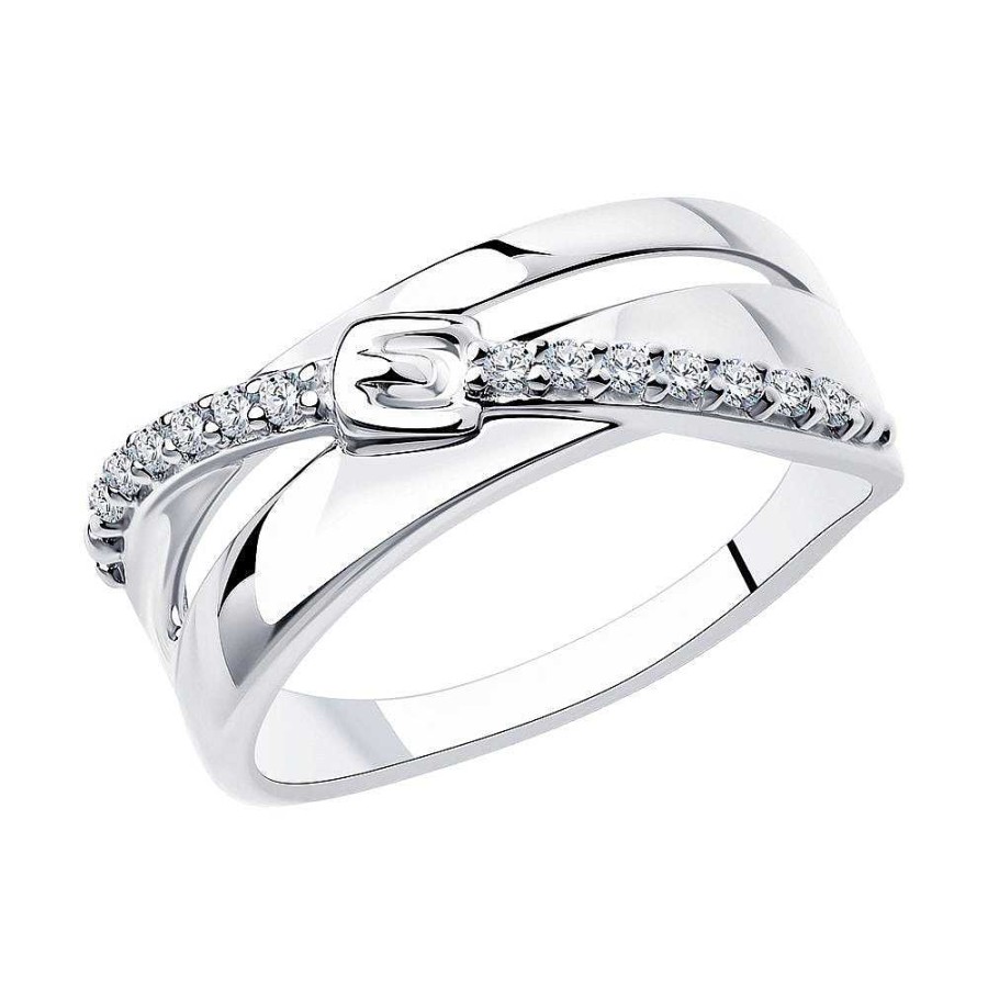 Ringe SOKOLOV Jewelry | Silber Ring Mit Swarovski Zirkonia, Wei