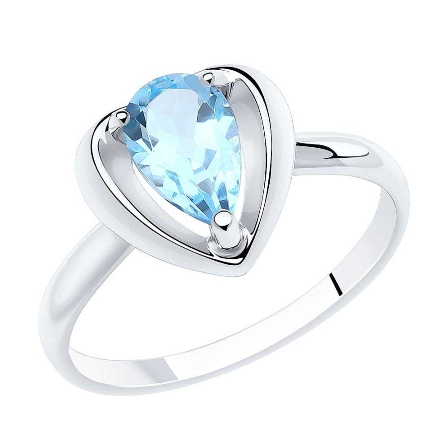 Ringe SOKOLOV Jewelry | Silber Ring Mit Topas, Blau