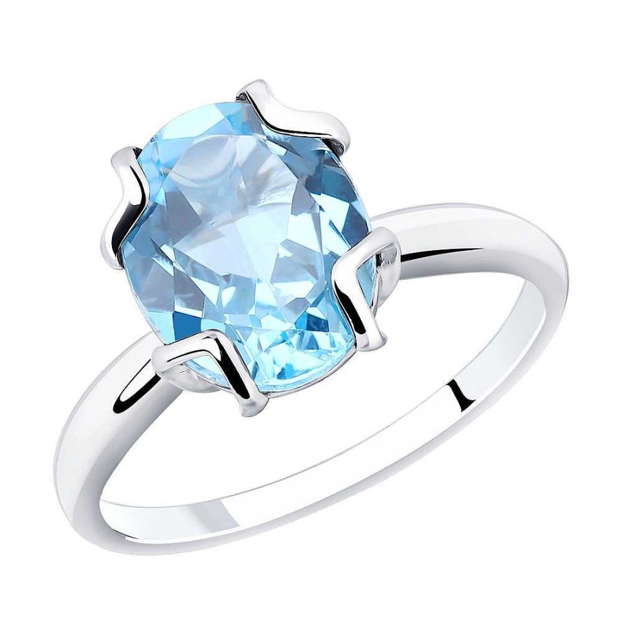 Ringe SOKOLOV Jewelry | Silber Ring Mit Topas, Blau