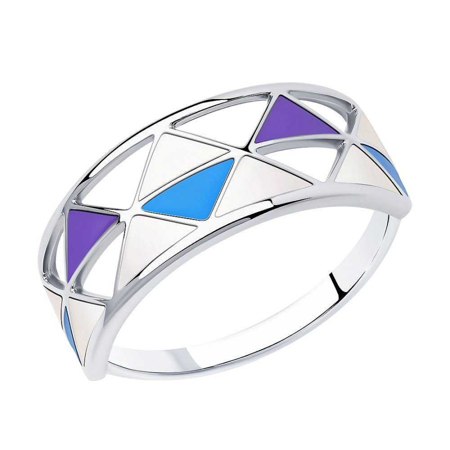 Ringe SOKOLOV Jewelry | Silber Ring Mit Emaille, Multicolor