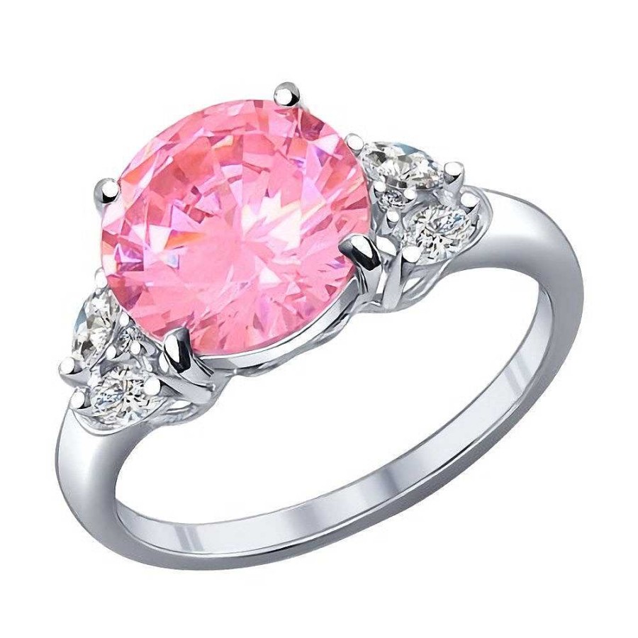 Ringe SOKOLOV Jewelry | Silber Ring Mit Zirkonia, Rosa