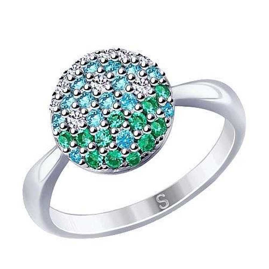 Ringe SOKOLOV Jewelry | Silber Ring Mit Zirkonia, Multicolor