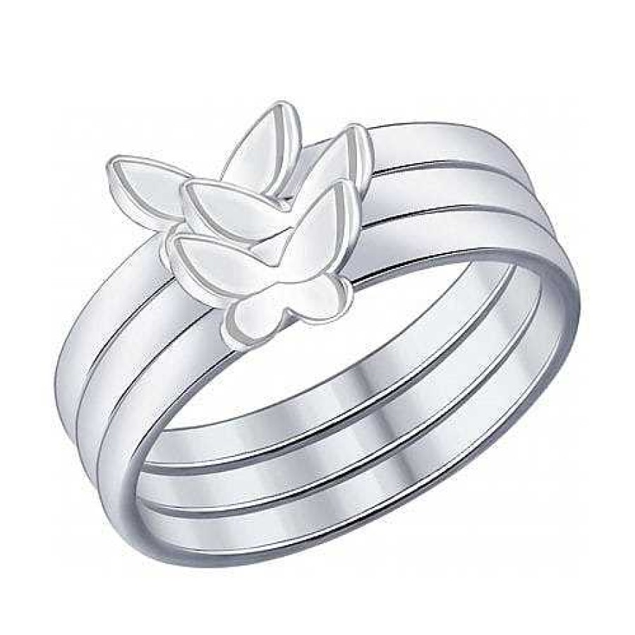 Ringe SOKOLOV Jewelry | Silber Ring 3Er Set, Silber