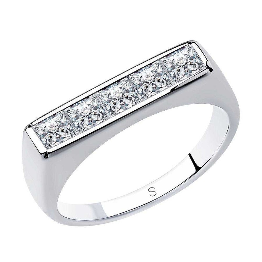 Ringe SOKOLOV Jewelry | Silber Ring Mit Swarovski Zirkonia, Wei