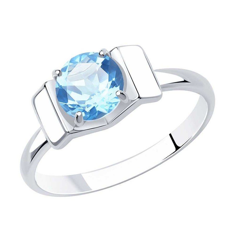 Ringe SOKOLOV Jewelry | Silber Ring Mit Topas, Blau