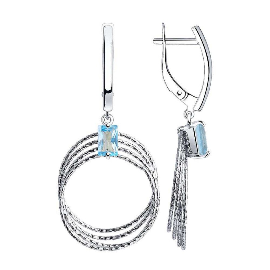 Ohrringe SOKOLOV Jewelry | Silber Ohrh Nger Mit Topas, Blau