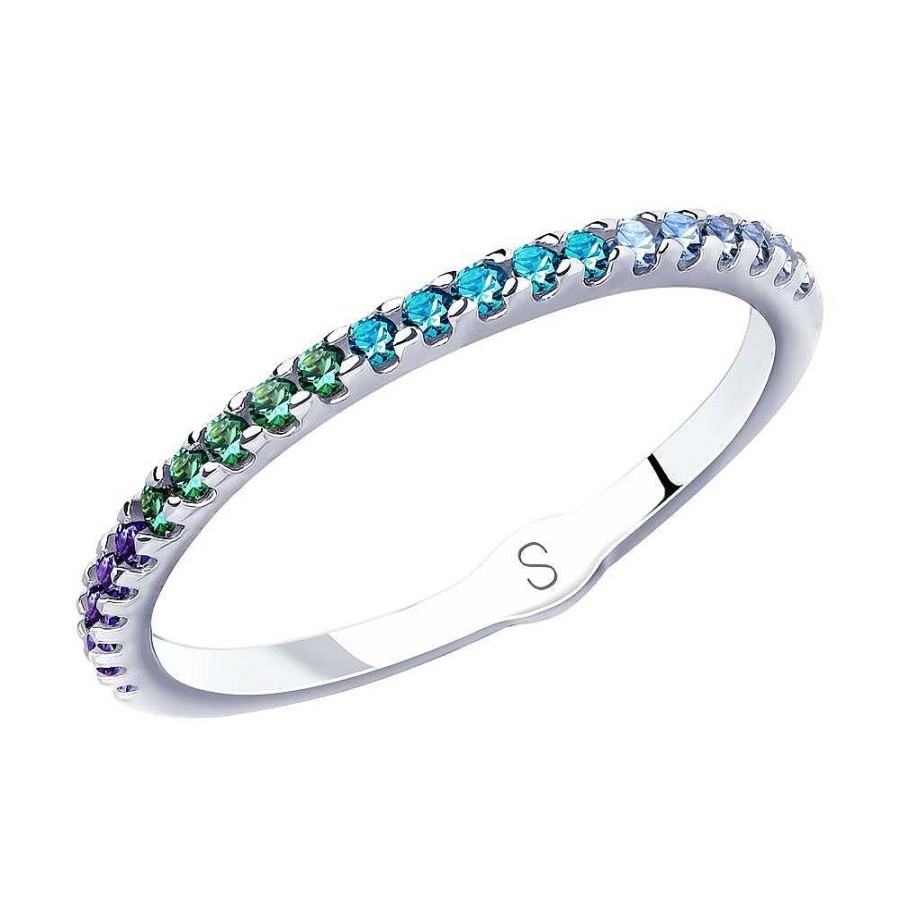 Ringe SOKOLOV Jewelry | Silber Ring Mit Zirkonia, Multicolor