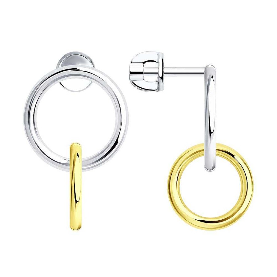 Ohrringe SOKOLOV Jewelry | Silber Ohrstecker, Vergoldet