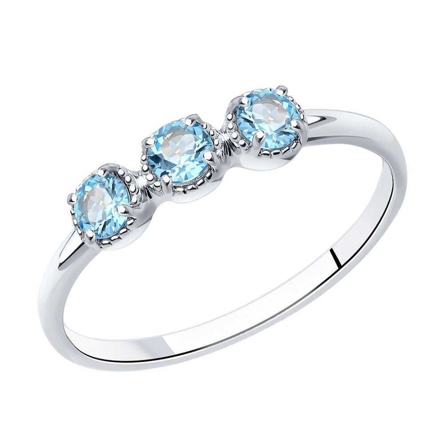 Ringe SOKOLOV Jewelry | Silber Ring Mit Topas, Blau