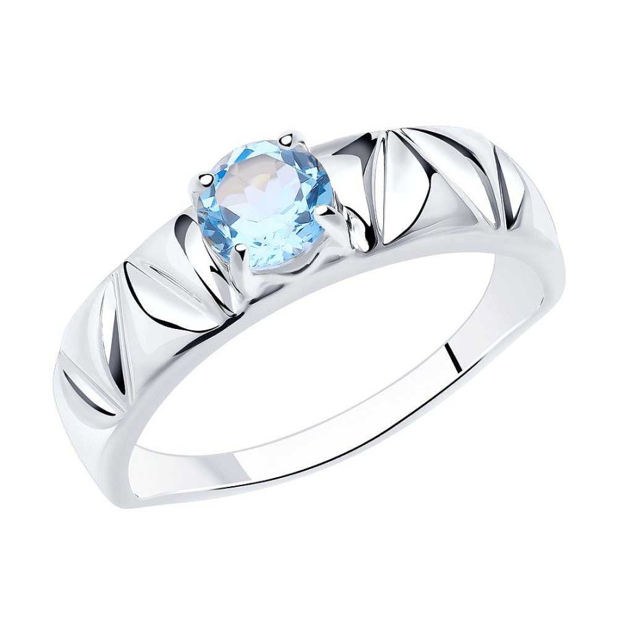 Ringe SOKOLOV Jewelry | Silber Ring Mit Topas, Blau